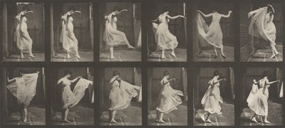 Numéro de plaque 188. Danse fantaisie, 1887 - Eadweard Muybridge