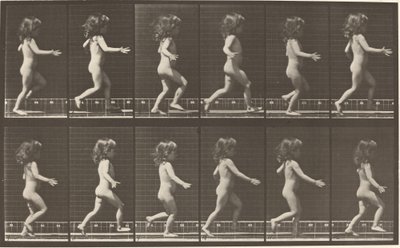 Planche Numéro 469. Enfant courant, 1887 - Eadweard Muybridge
