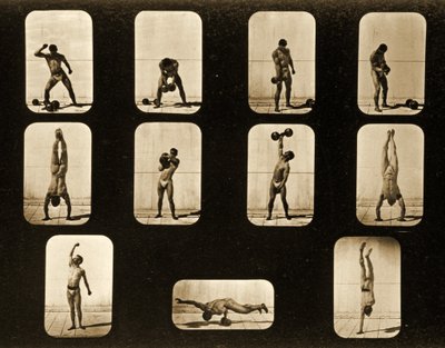 Athlètes. Postures de la série 