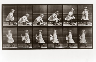 Enfant jouant avec une poupée, Planche 481 de Animal Locomotion, 1887 - Eadweard Muybridge