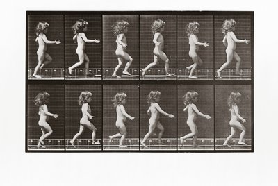 Enfant courant, Planche 469 de Animal Locomotion, 1887 - Eadweard Muybridge