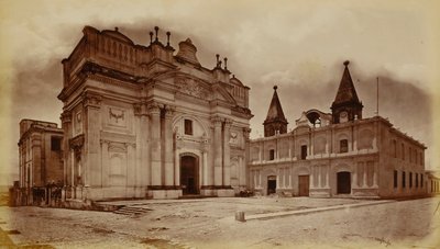 Église de San Francisco et bureau de poste, Guatemala - Eadweard Muybridge
