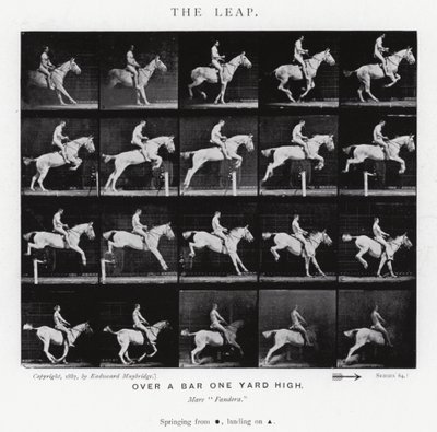 Eadweard Muybridge : Le Saut (photo n/b) - Eadweard Muybridge