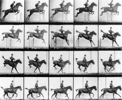 Homme et cheval sautant, de 