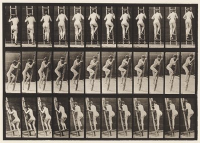 Planche 112. Monter une échelle - Eadweard Muybridge