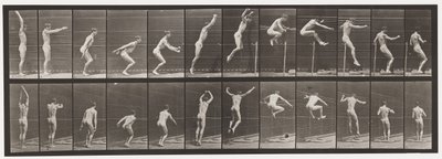 Plaque 161. Sauter; saut en hauteur debout - Eadweard Muybridge