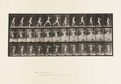 Planche 170. De pierre en pierre à travers un ruisseau, 1885 - Eadweard Muybridge
