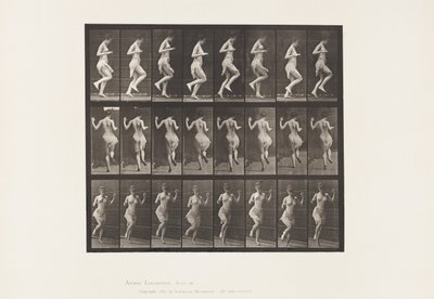 Planche 185. Sautillant sur le pied gauche, 1885 - Eadweard Muybridge