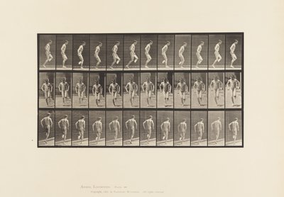 Sauter sur le pied droit - Eadweard Muybridge