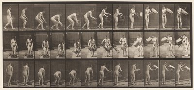 Plaque 213. Soulever et vider un panier - Eadweard Muybridge