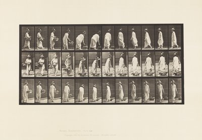 Poser un panier par terre et se retourner - Eadweard Muybridge