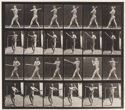 Planche 274. Base-ball; Frapper - Eadweard Muybridge