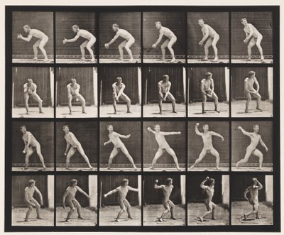 Planche 283. Base-ball ; attraper et lancer, 1885 - Eadweard Muybridge