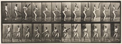 Planche 293. Cricket; Battre; Coup arrière, 1885 - Eadweard Muybridge