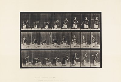 Planche 295. Tennis sur gazon; Service - Eadweard Muybridge