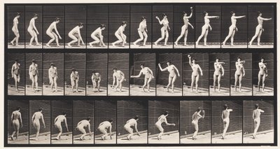 Ramasser une balle et la lancer - Eadweard Muybridge
