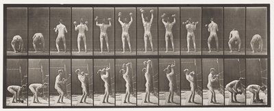 Planche 323. Soulever et abaisser deux haltères de 50 lb - Eadweard Muybridge