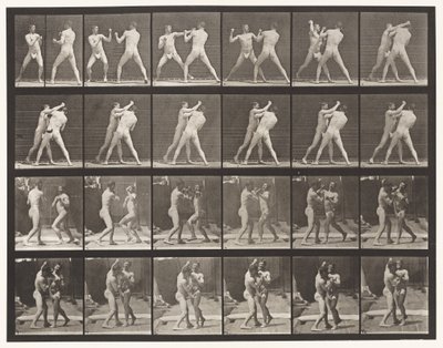Planche 330. Boxe; Contre-croisé (Chaussures) - Eadweard Muybridge