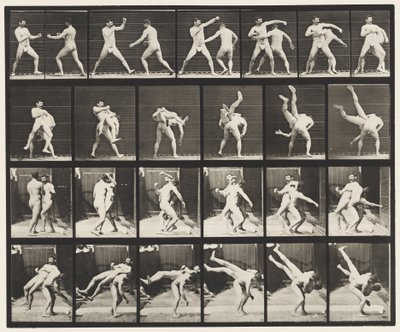 Planche 332. Boxe; Cross-Buttocks (chaussures) - Eadweard Muybridge
