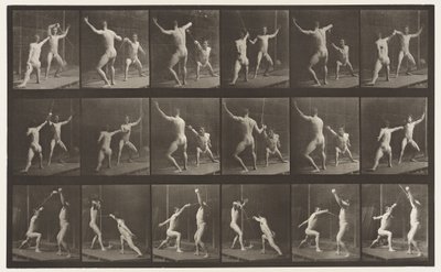 Plaque 350. Escrime - Eadweard Muybridge
