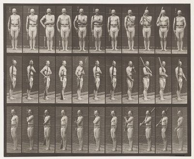 Épaule, ordre et porter les armes - Eadweard Muybridge