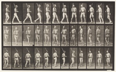 En garde, marcher et tourner - Eadweard Muybridge