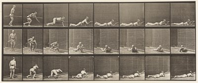 Planche 357. Couché à plat ventre et tir - Eadweard Muybridge