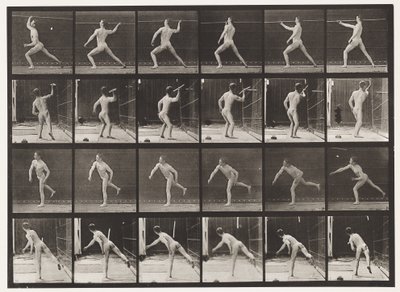 Planche 360. Lancer de javelot - Eadweard Muybridge