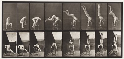 Planche 373. Acrobate, pression depuis une chaise - Eadweard Muybridge