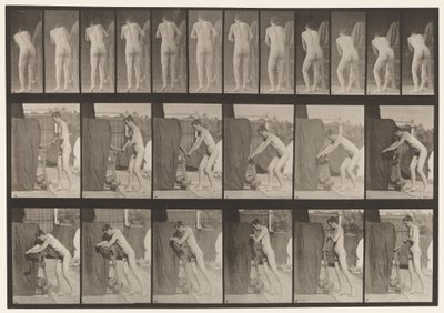 Planche 394. Tourner une manivelle - Eadweard Muybridge