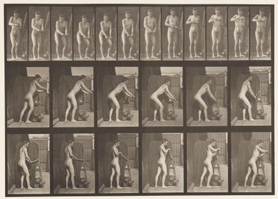 Planche 395. Tourner une manivelle - Eadweard Muybridge