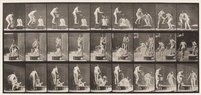 Planche 408. Deux modèles - Eadweard Muybridge