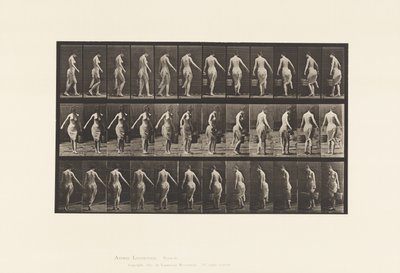 Plaque 50. Marchant, portant un seau - Eadweard Muybridge