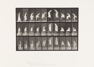 Planche 513. Monter et descendre de la table - Eadweard Muybridge