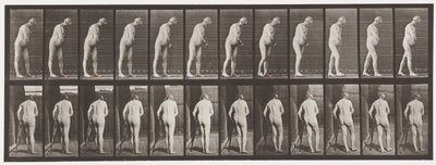 Planche 547. Hémiplégie; Marcher avec une béquille - Eadweard Muybridge