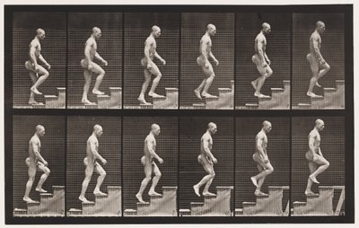 Planche 91. Monter les escaliers - Eadweard Muybridge