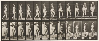 Planche 99. Tourner et monter les escaliers - Eadweard Muybridge