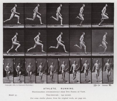 La figure humaine en mouvement : Athlète, courant - Eadweard Muybridge