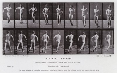 La figure humaine en mouvement : Athlète, marchant - Eadweard Muybridge