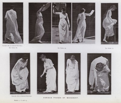 La figure humaine en mouvement : Diverses phases de mouvement - Eadweard Muybridge