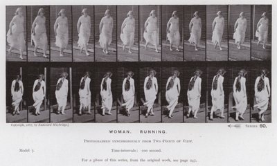 La Figure Humaine en Mouvement : Femme, courir - Eadweard Muybridge
