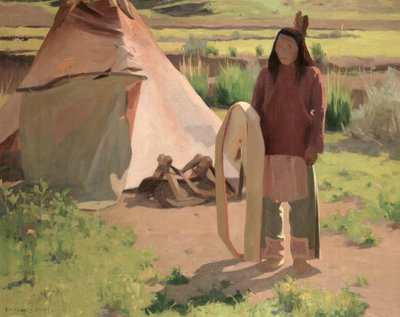 Guerrier Klikitat, vers 1898 - Eanger Irving Couse