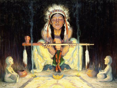 Offrande au Grand Esprit - Eanger Irving Couse