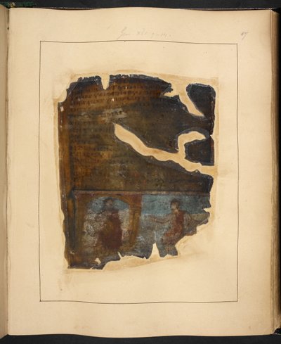 Une page de La Genèse de Cotton, 5e ou 6e siècle - Eastern Mediterranean School