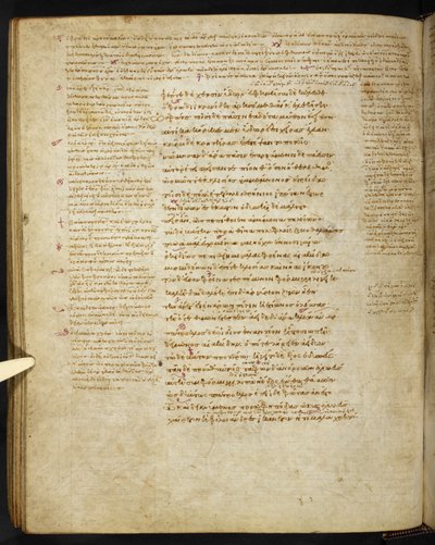Burney 86, c.86v du Townley Homer - Eastern Mediterranean School