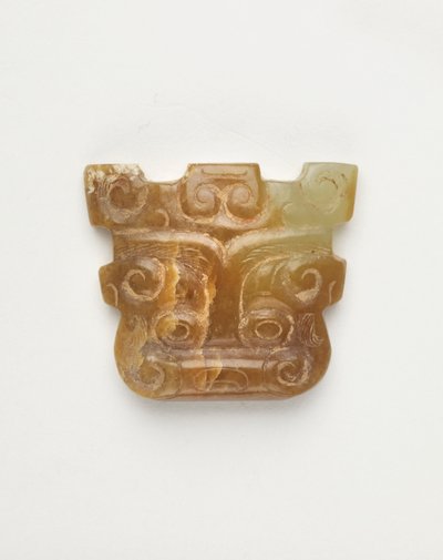 Pendentif en forme de masque animal, 650-500 av. J.-C. - Eastern Zhou Dynasty Chinese School