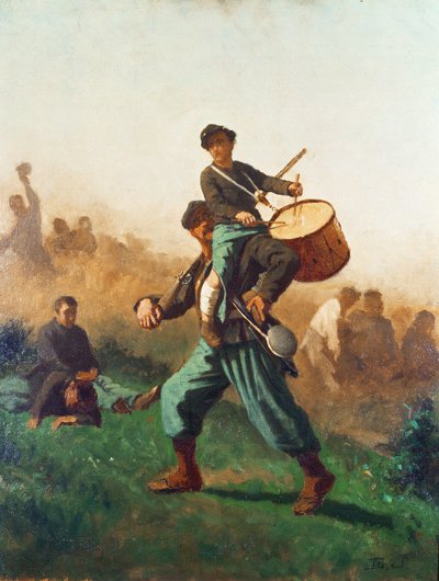 Étude pour Le tambour blessé - Eastman Johnson