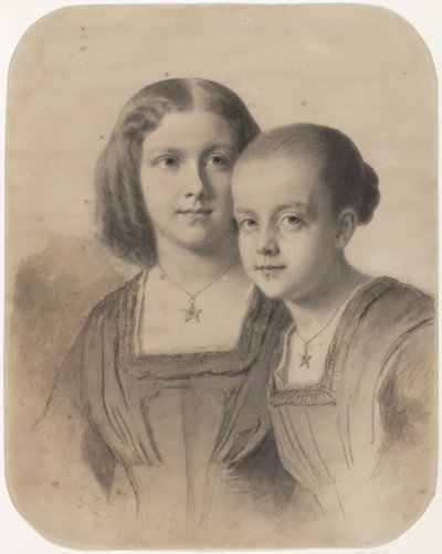 Portrait de Woltera Geertruida, comtesse de Limburg Stirum et comtesse Frederika Augusta - Eastman Johnson