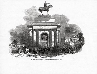 La grande statue de Wellington telle qu