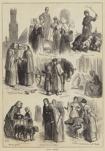 Croquis de vacances - Ebenezer Newman Downard